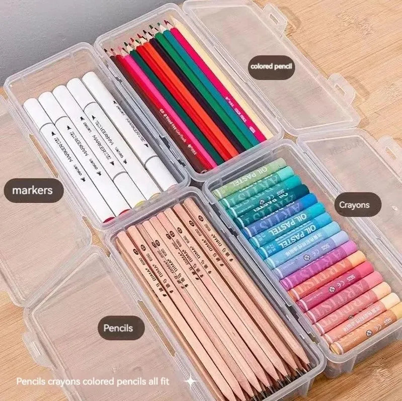 Pencil Case Box PP Material Transparent Pencil Box