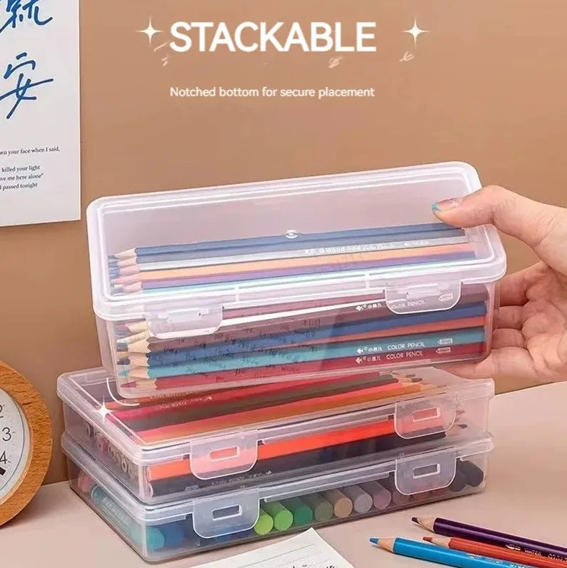 Pencil Case Box PP Material Transparent Pencil Box