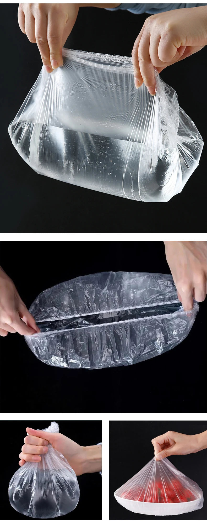 Reusable Disposable Plastic Wrap Food Cover