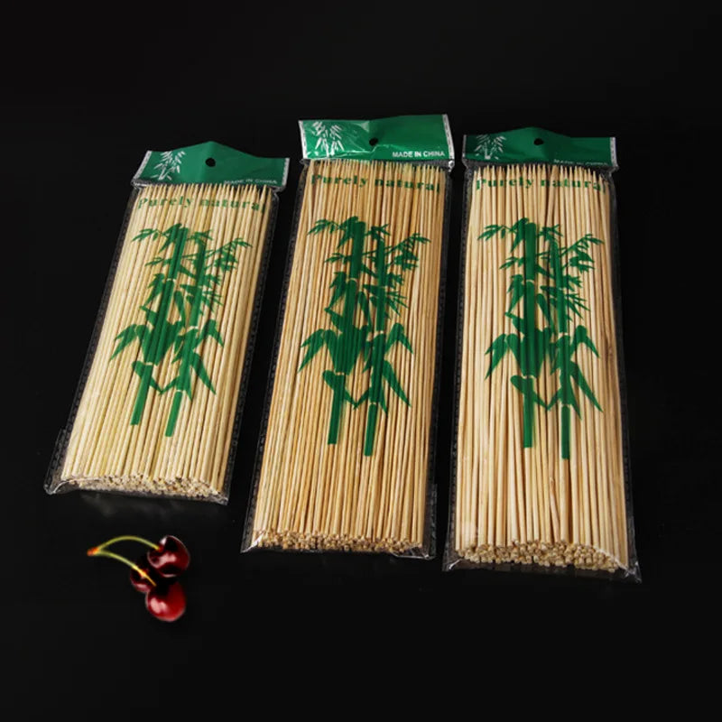 Bamboo Skewer Sticks – Sturdy Disposable Barbecue & Fruit Sticks