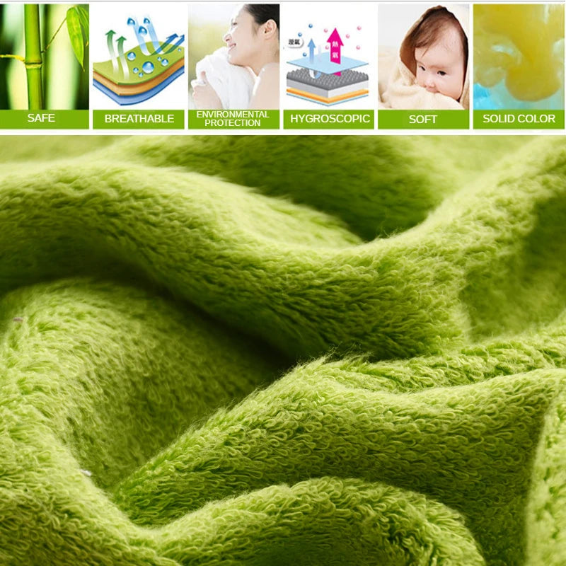 Embroidered Bamboo Fiber Towel Set