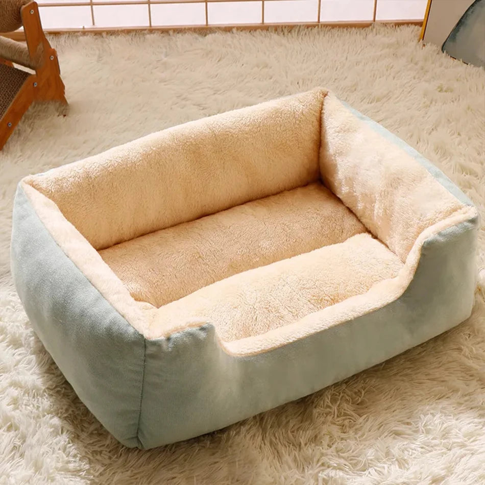 Cozy Cat & Dog Basket Bed