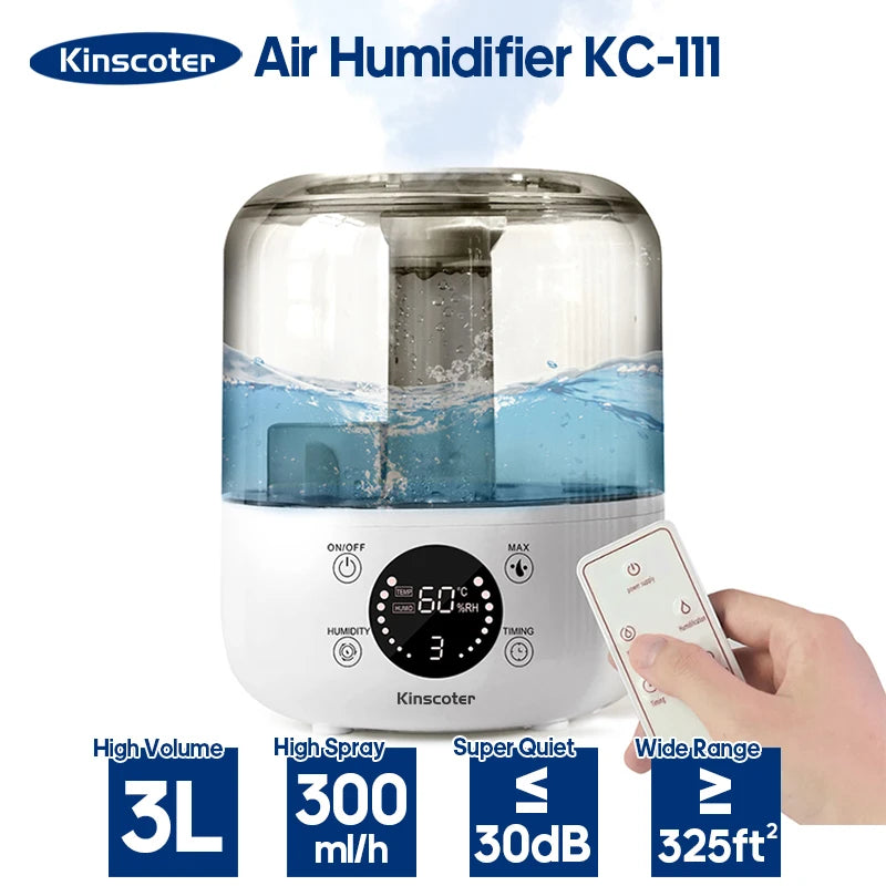 KINSCOTER 3L Air Humidifier Mist