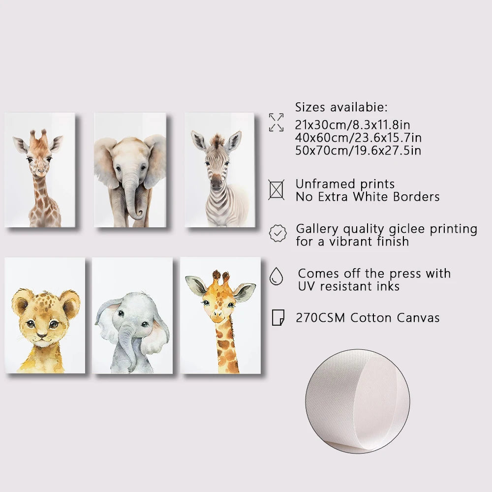 Safari Nursery Decor Set