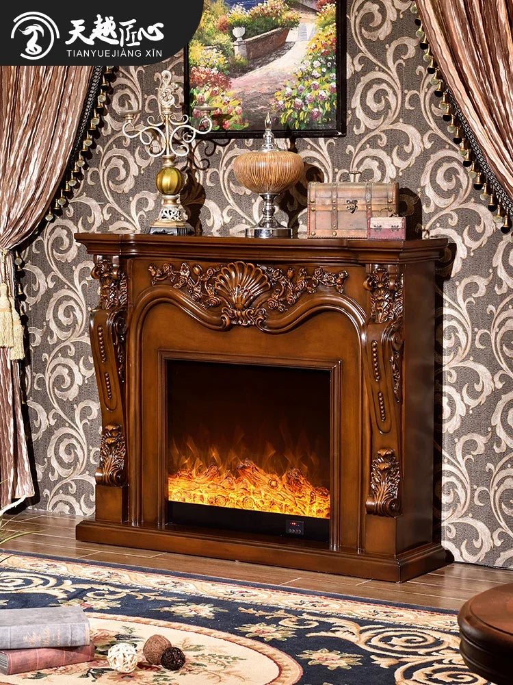 Fireplace 1.3/1 American mantel simulation fire electronic fireplace core household