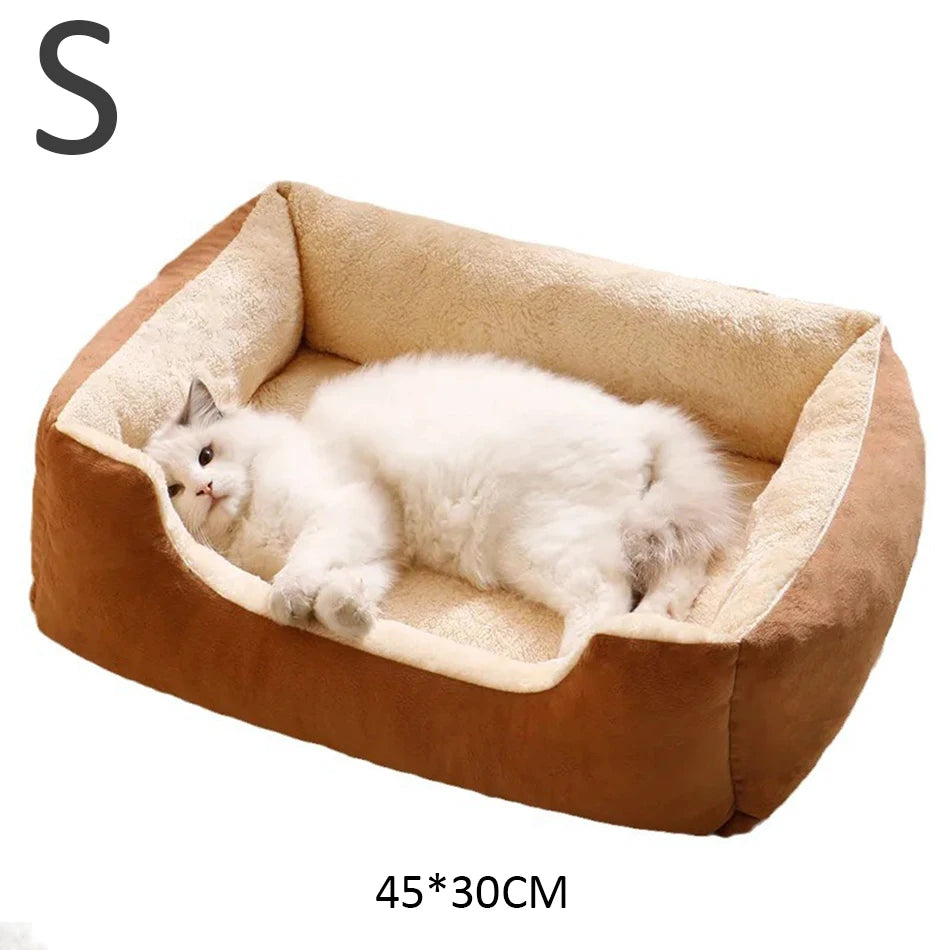 Cozy Cat & Dog Basket Bed