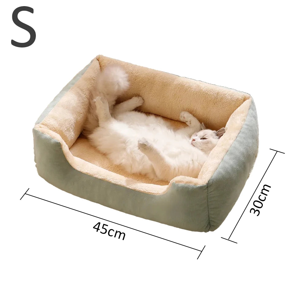 Cozy Cat & Dog Basket Bed