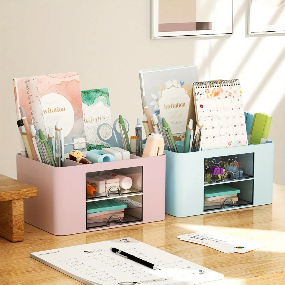 Multifunctional desk lockers