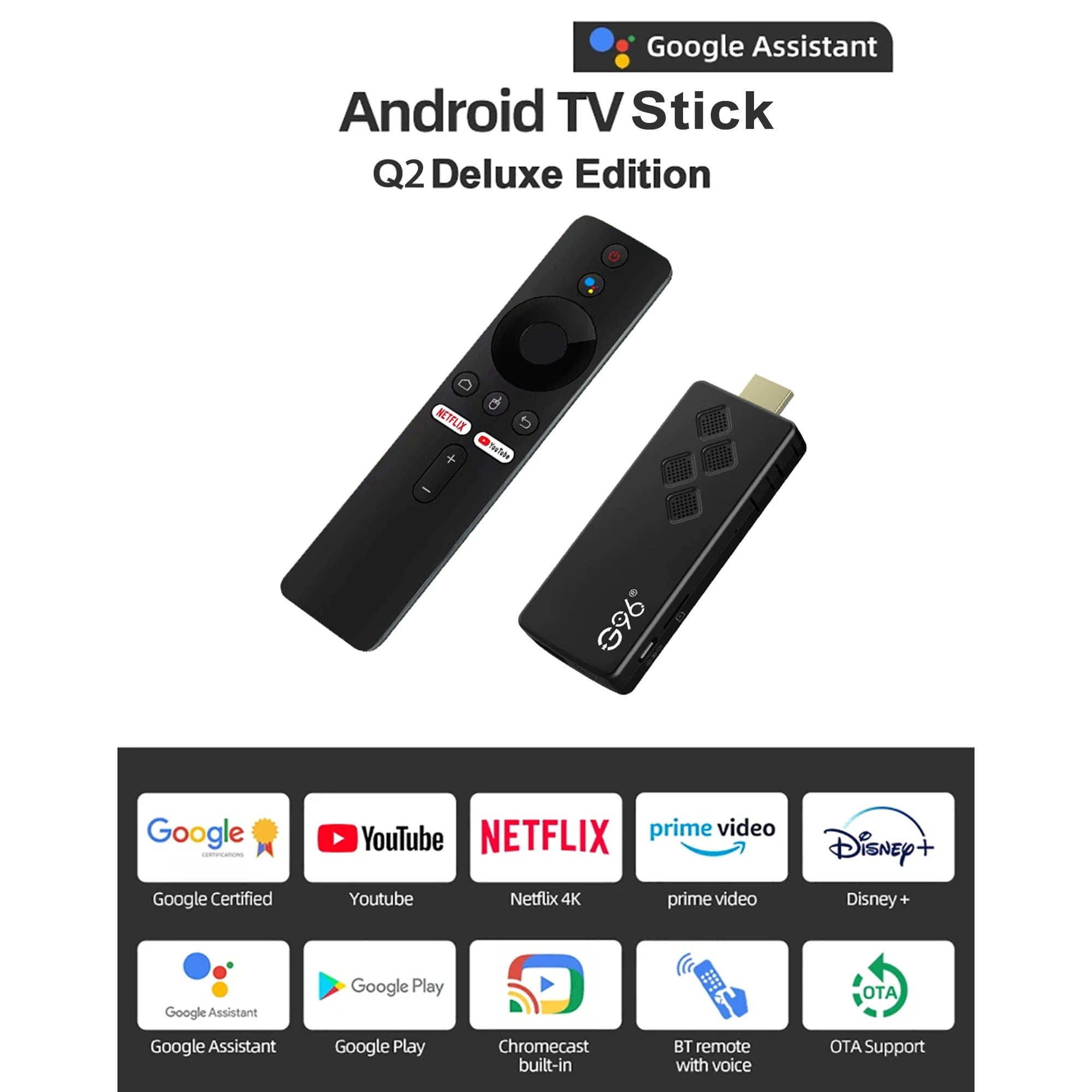 G96 high-performance android 13.0 4k smart TV Stick