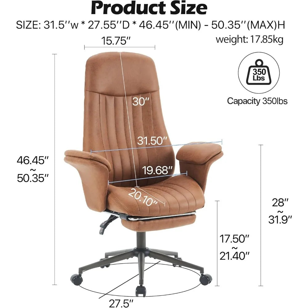 Ergonomic Office Chair with footrest,Lumbar Support