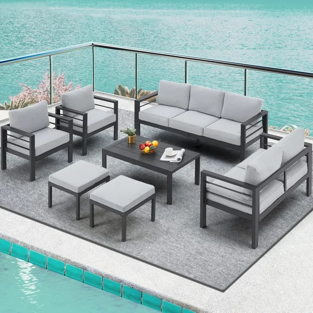 Modern Outdoor Patio Furniture with Coffee Table