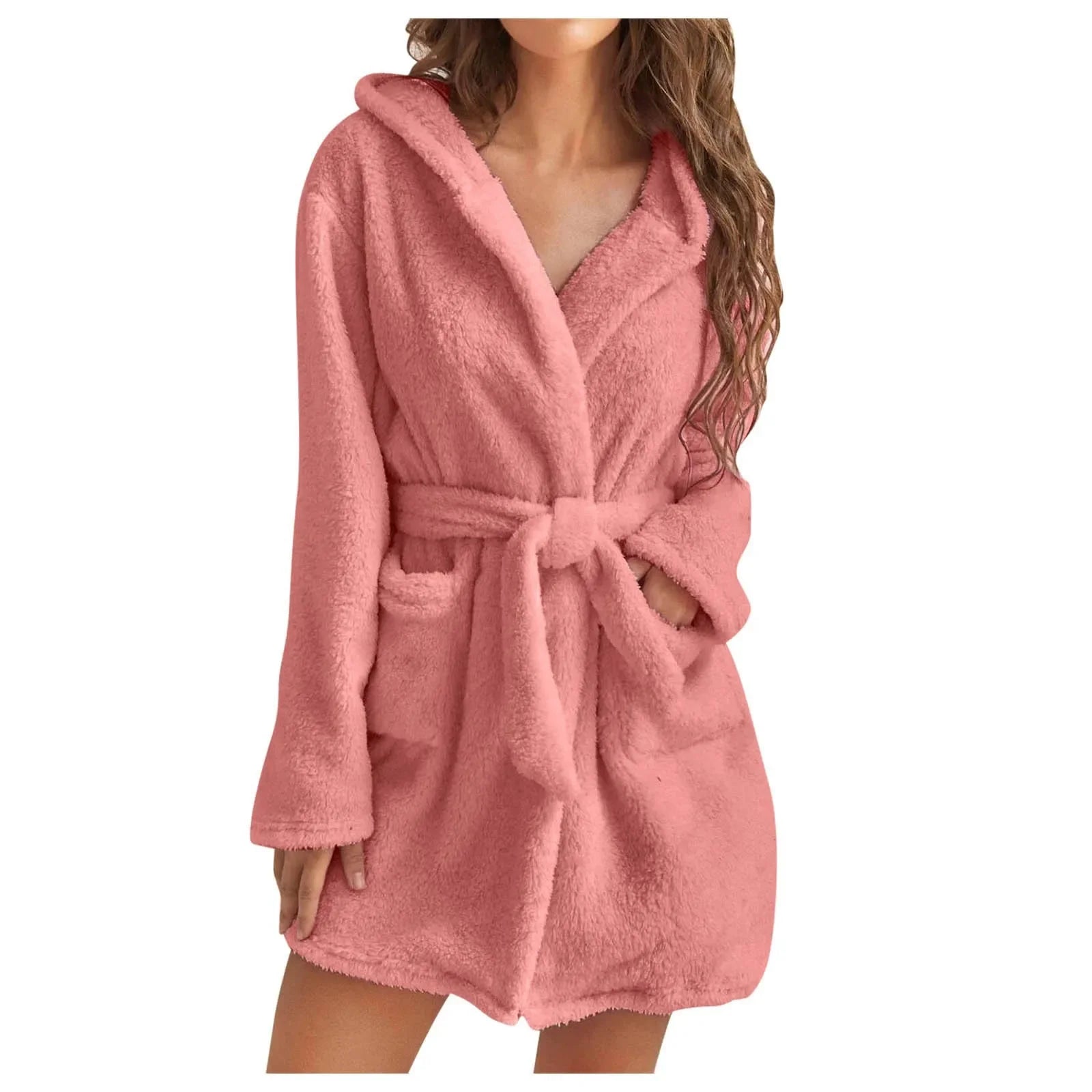 Women Winter Fluffy Plush Pyjamas