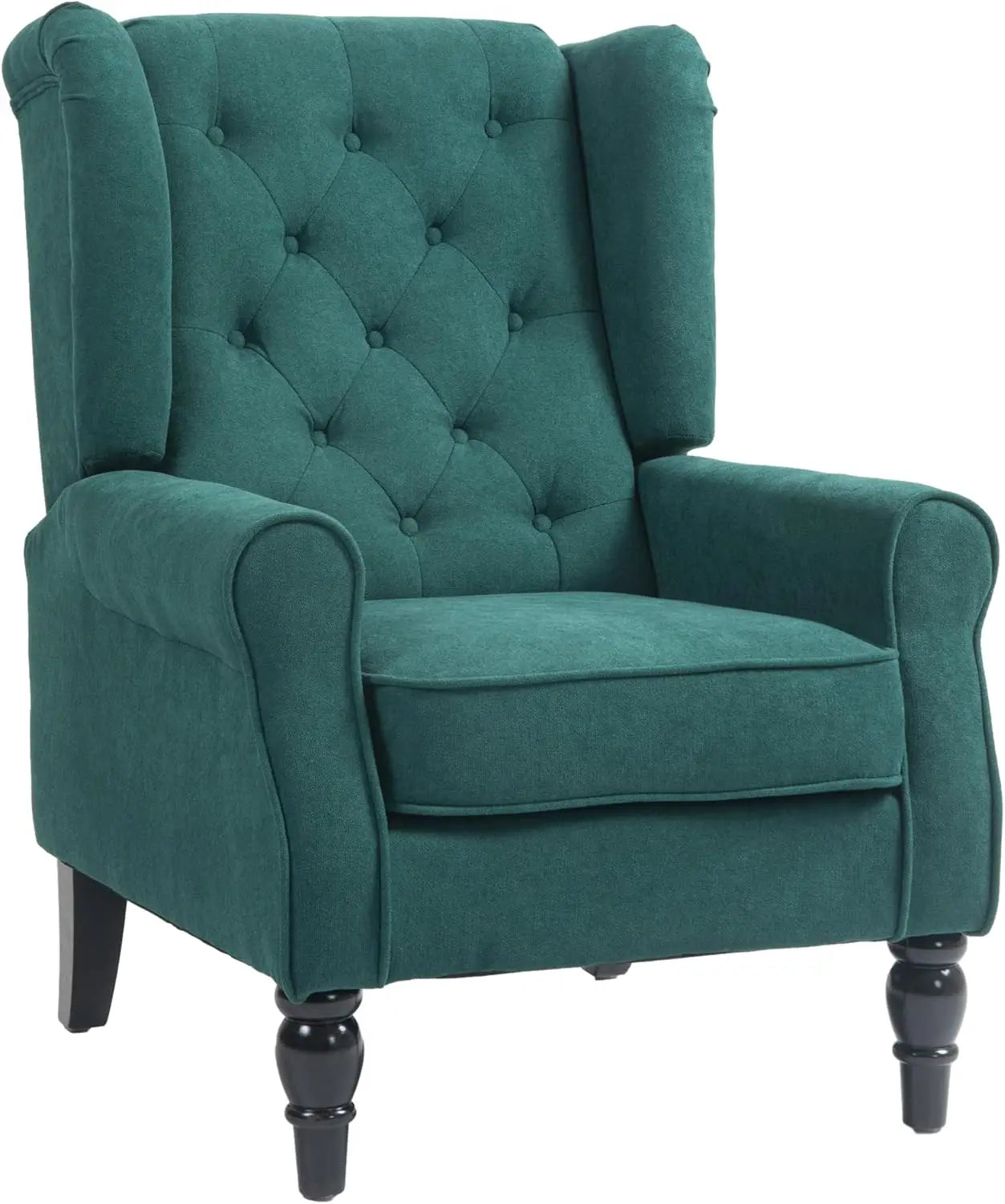 HOMCOM Button-Tufted Accent Chair with High Wingback