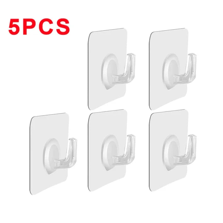 Self-Adhesive Transparent Hooks