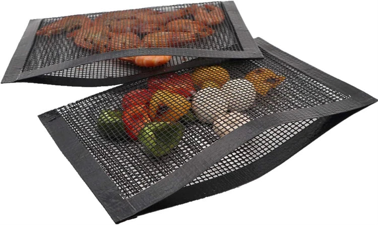 LMETJMA PTFE Reusable Mesh Grill Bags