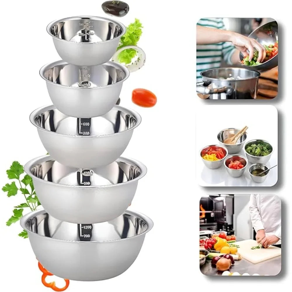 Stainless Steel Mixing Bowls Set