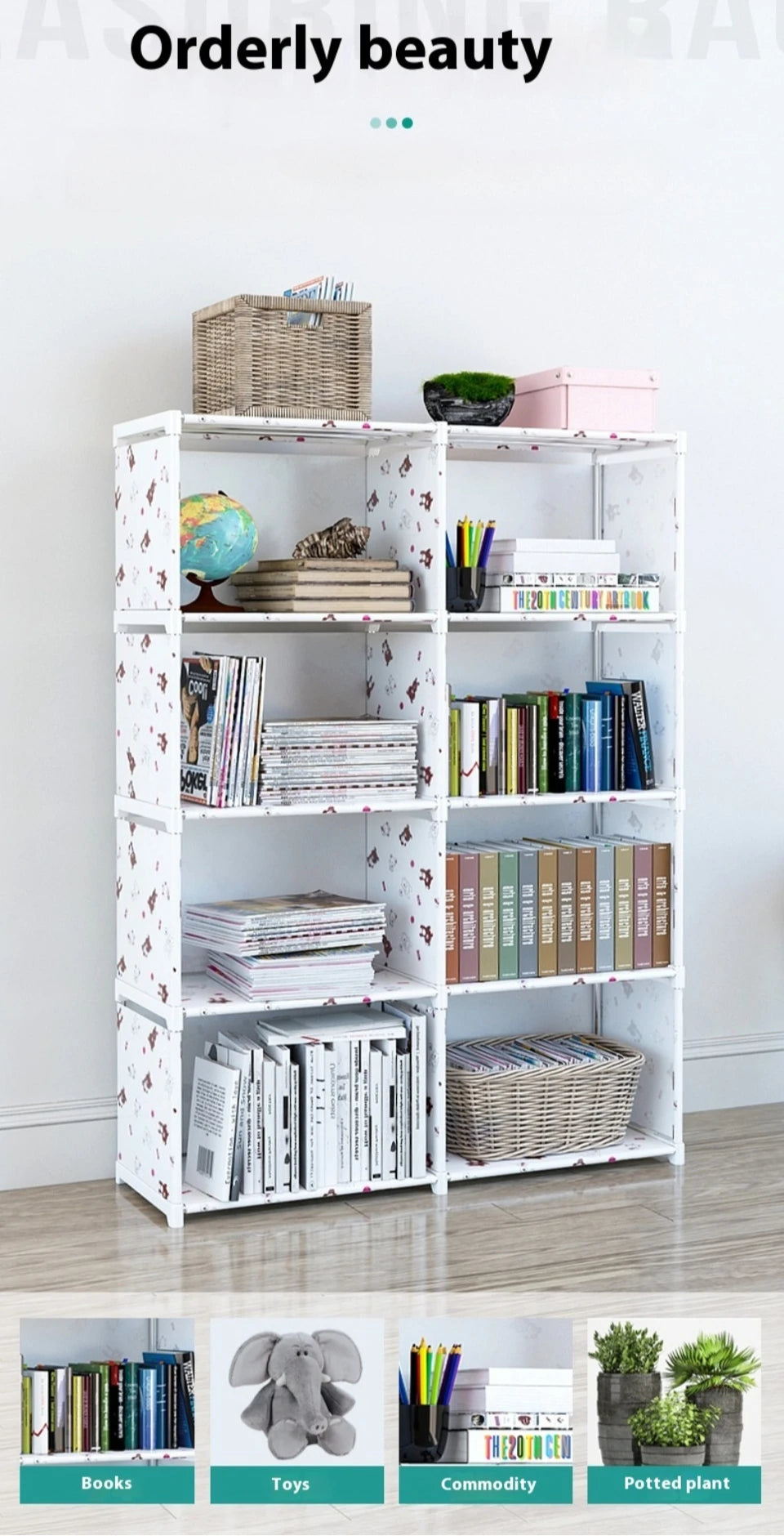 Bookshelf Storage Rack