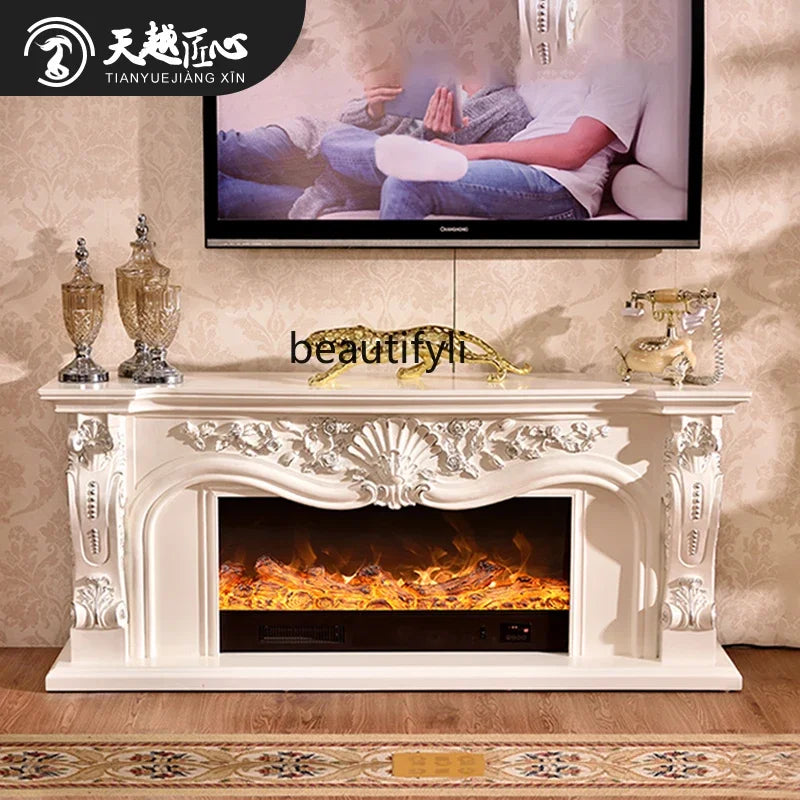 Fireplace 1.3/1 American mantel simulation fire electronic fireplace core household