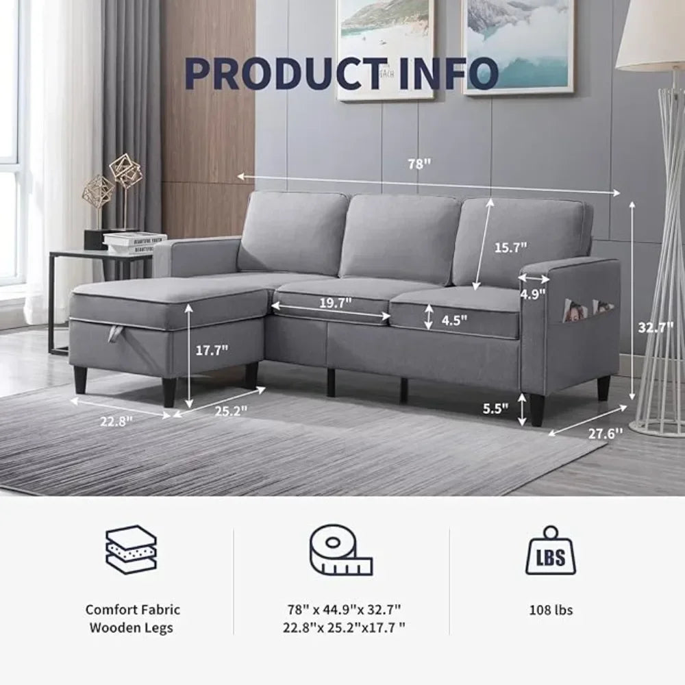 Modural Convertible Loveseat and Sofa Set