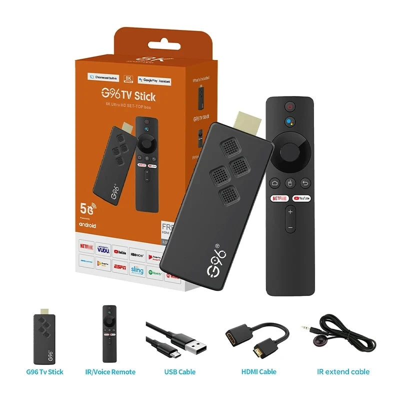 G96 high-performance android 13.0 4k smart TV Stick