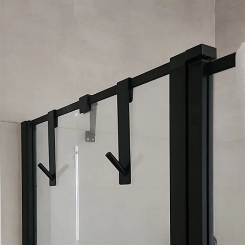 Stainless Steel Over Glass Door Shower Door Back Shower Towel Rack