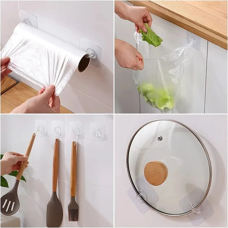 Self-Adhesive Transparent Hooks