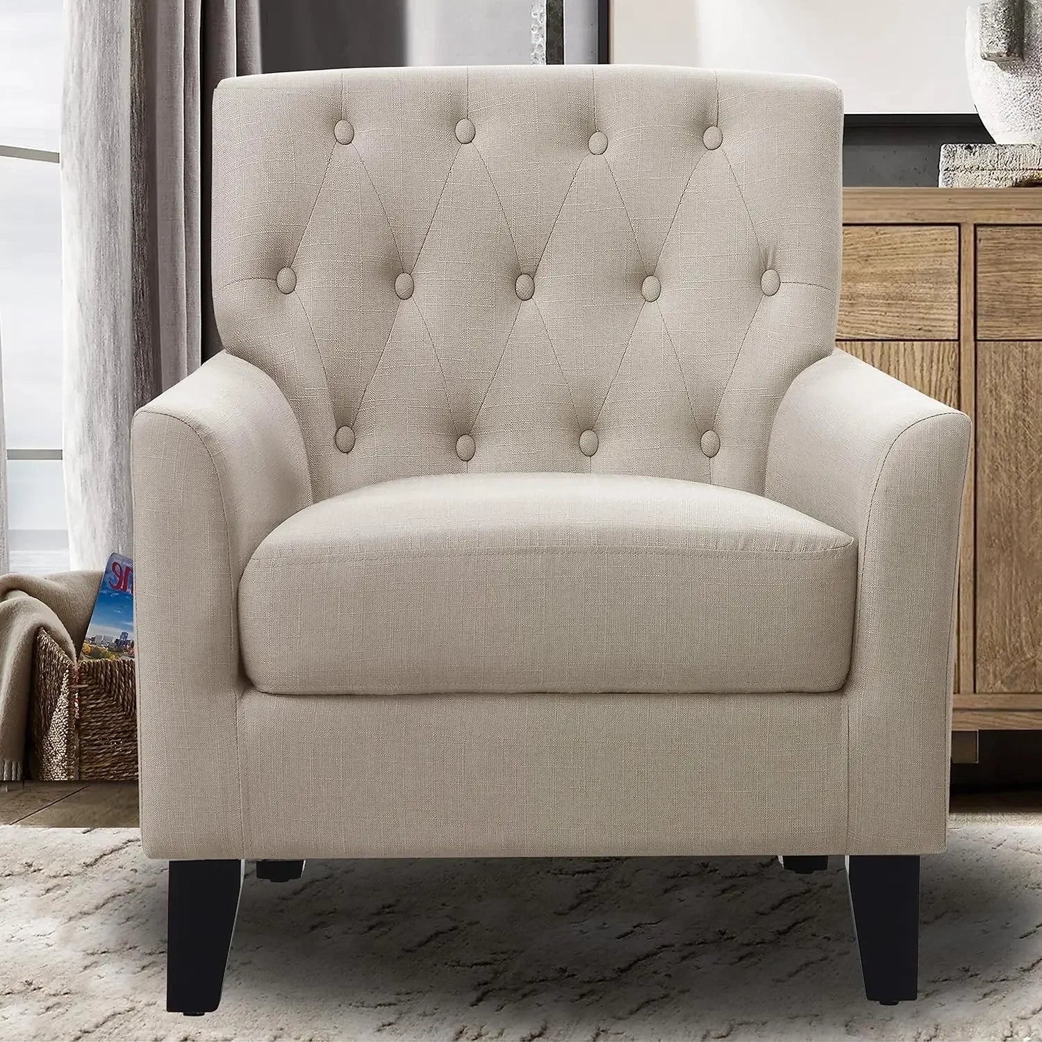 Rylee 30” Accent Armchair – Fabric Upholstered