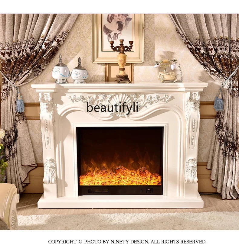 Fireplace 1.3/1 American mantel simulation fire electronic fireplace core household