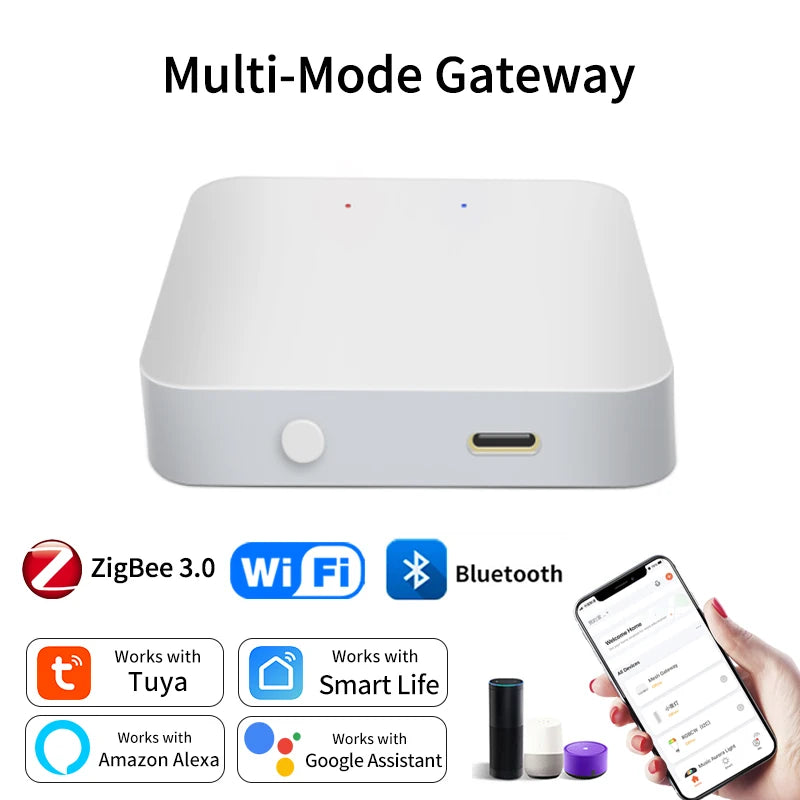 Tuya Smart Multi Mode Gateway ZigBee WiFi Bluetooth Hub Bridge