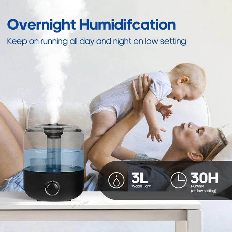 KINSCOTER 3L Air Humidifier Mist