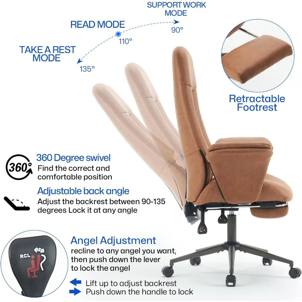 Ergonomic Office Chair with footrest,Lumbar Support