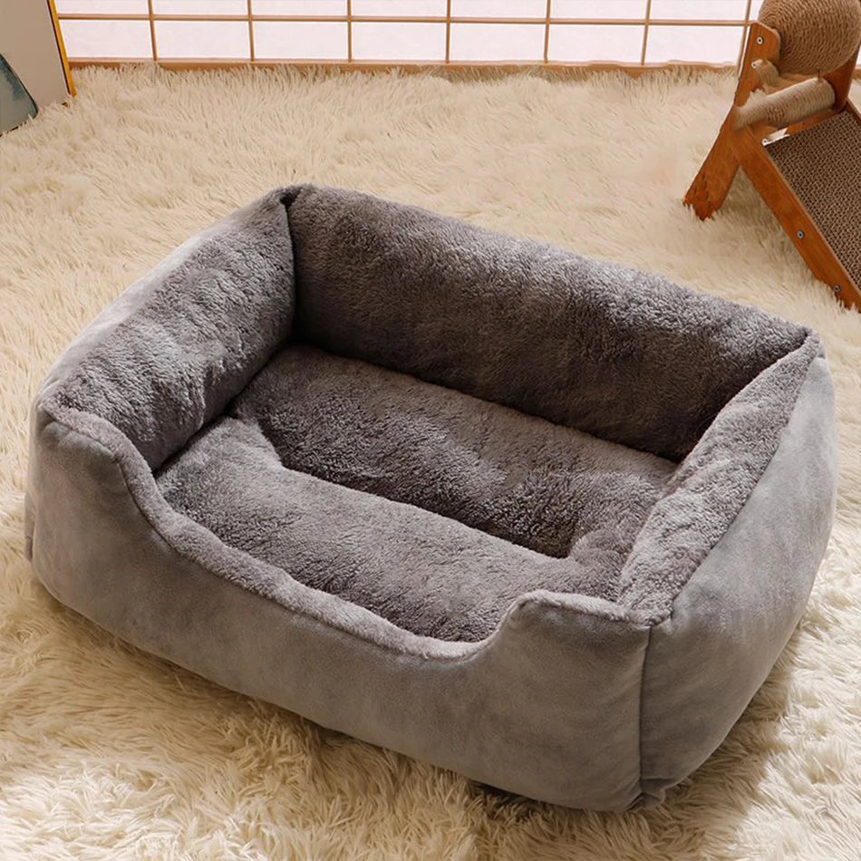 Cozy Cat & Dog Basket Bed