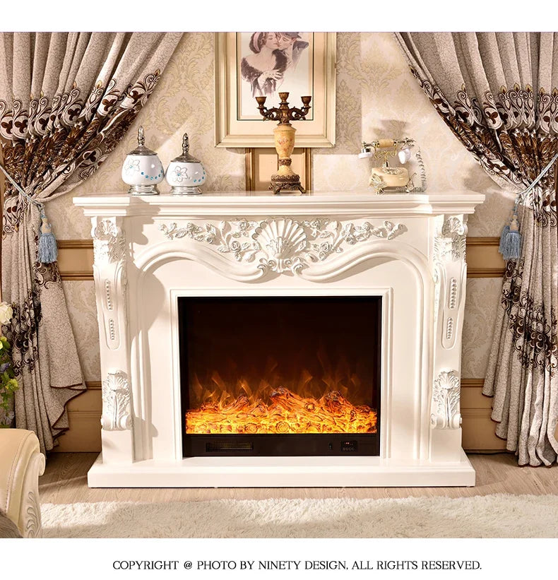 Fireplace 1.3/1 American mantel simulation fire electronic fireplace core household