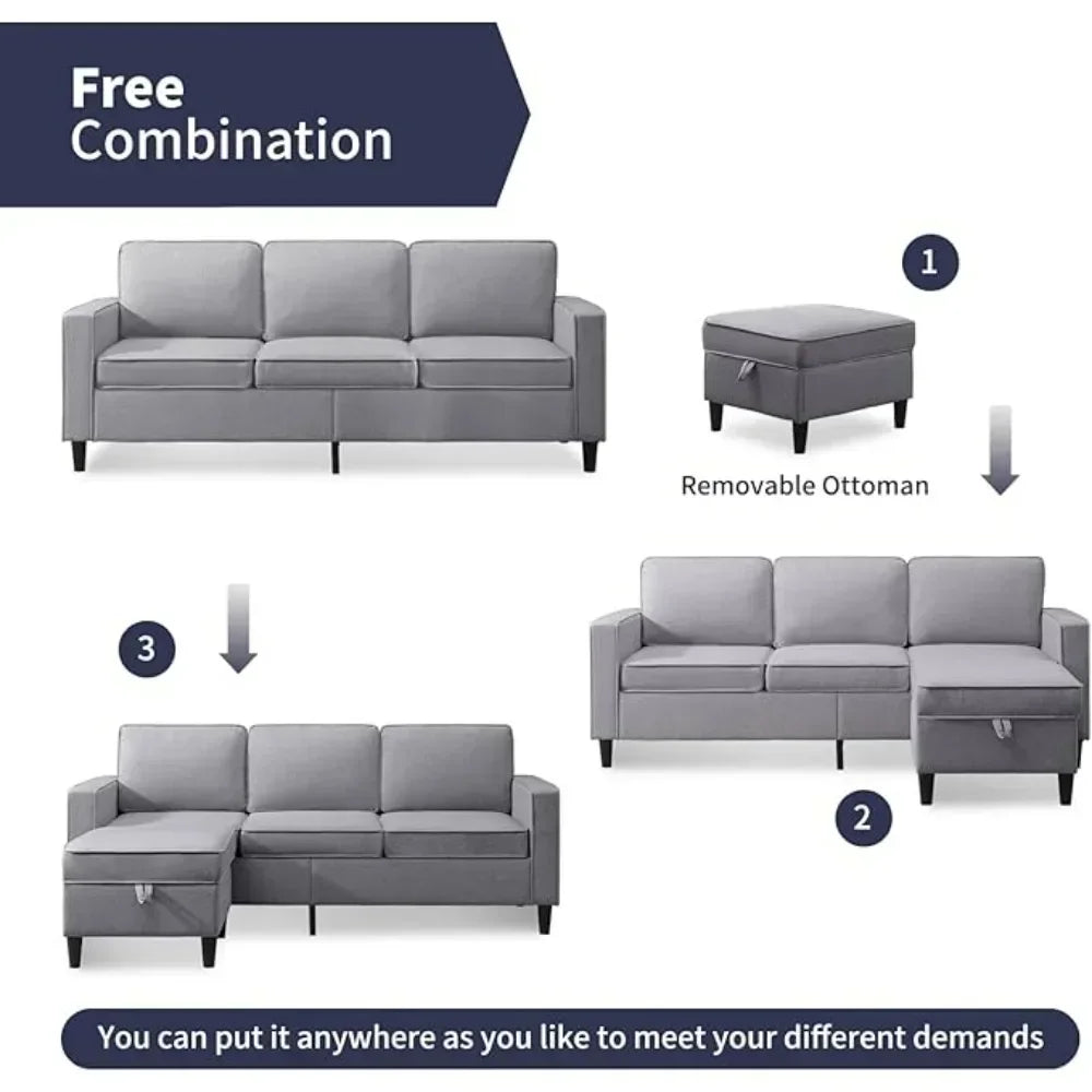 Modural Convertible Loveseat and Sofa Set