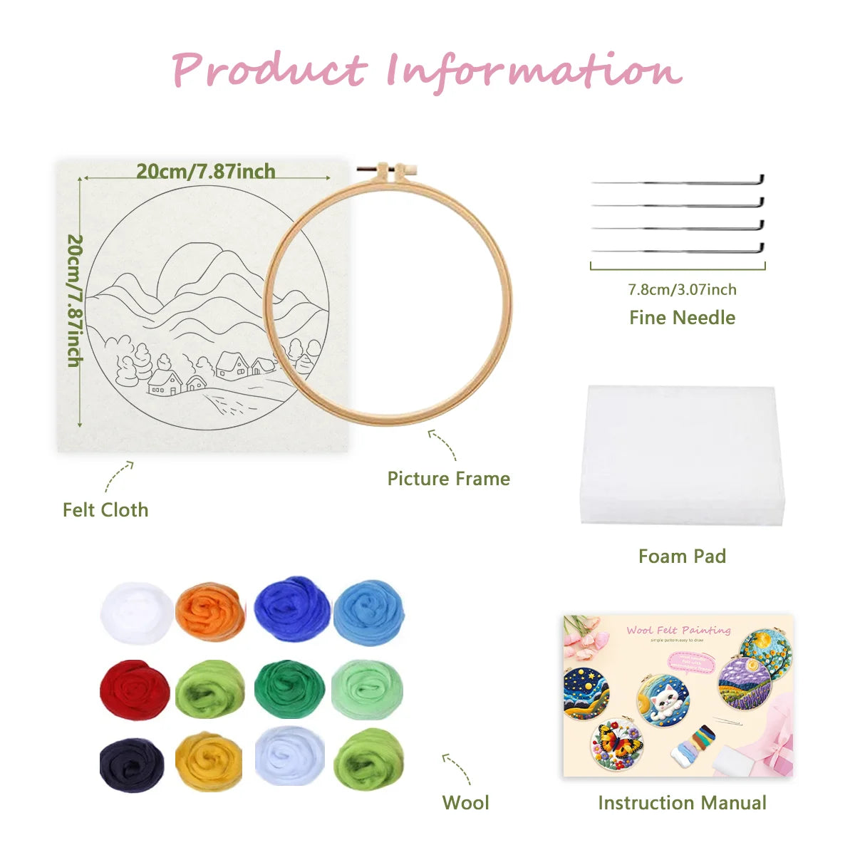 GATYZTORY Diy Creative Making Wool Felt kit