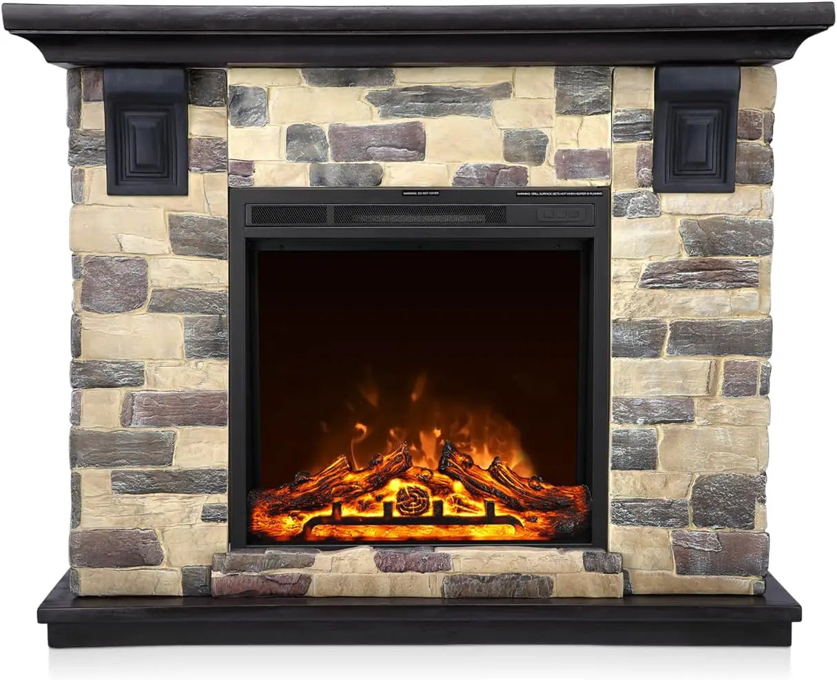 Electric Fireplace Mantel Package