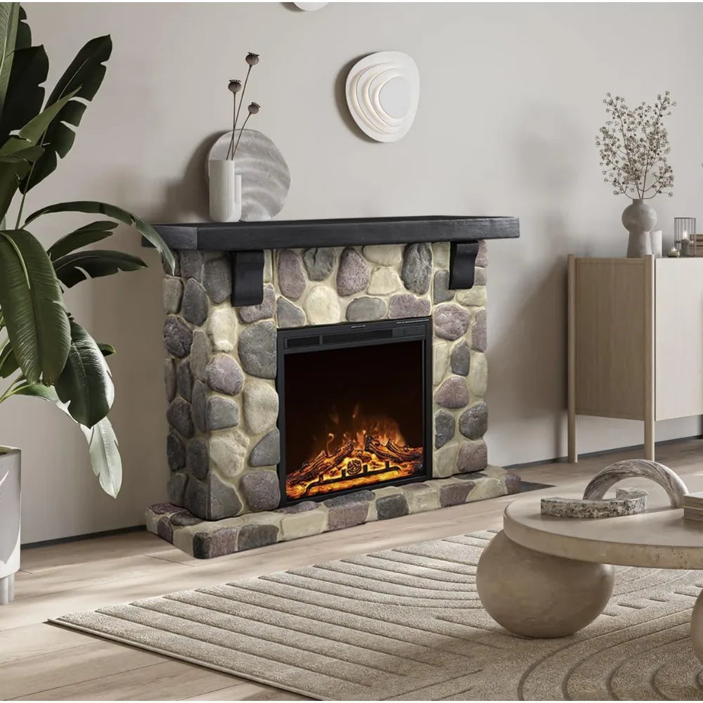 Electric Fireplace Mantel Package,