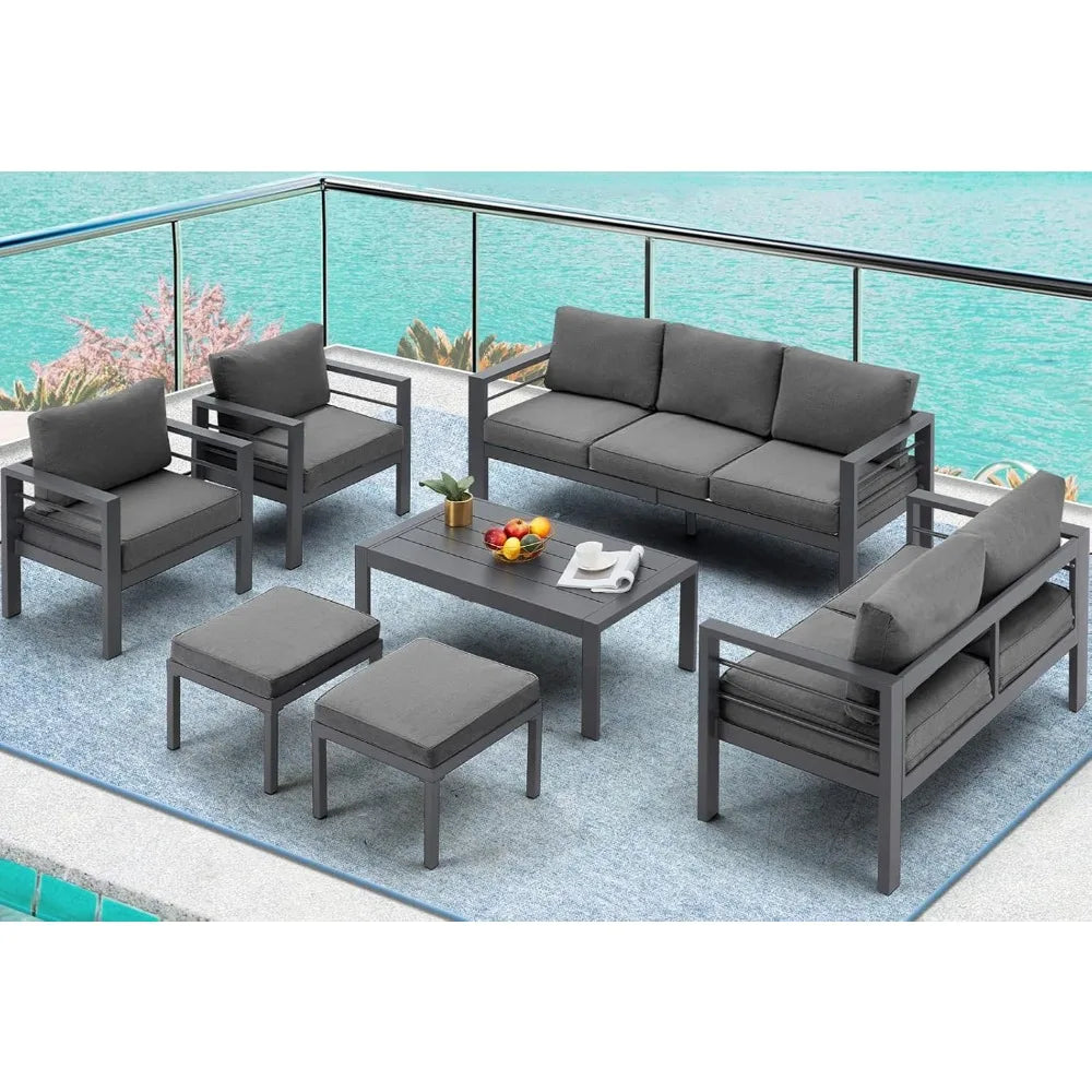 Modern Outdoor Patio Furniture with Coffee Table