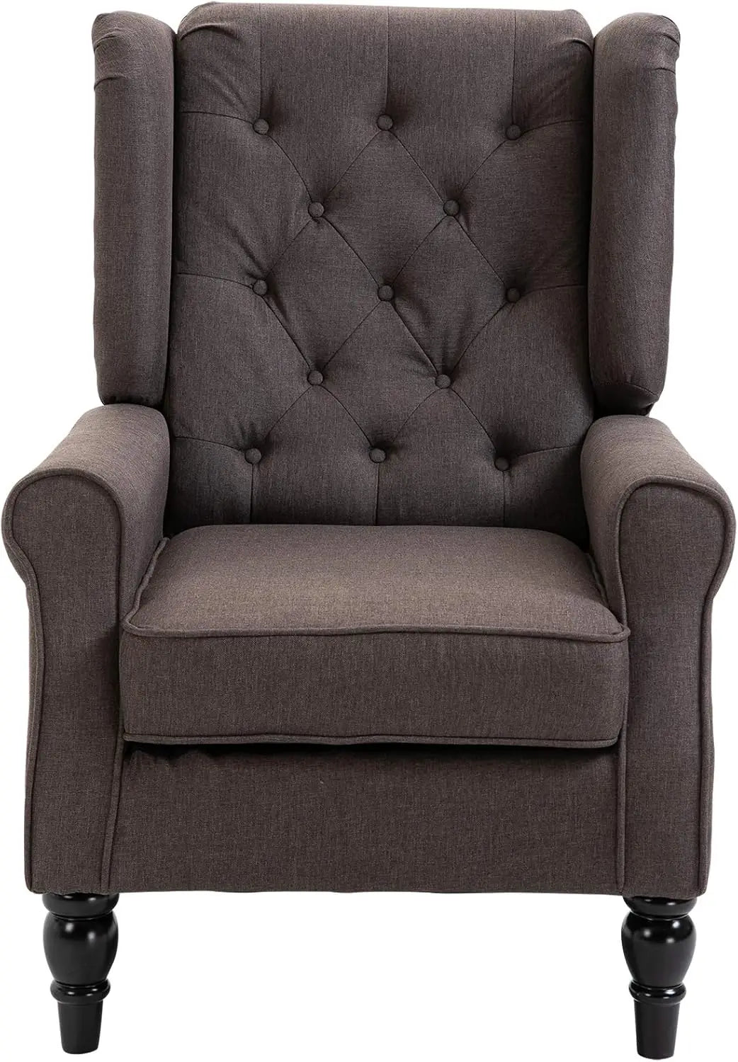 HOMCOM Button-Tufted Accent Chair with High Wingback