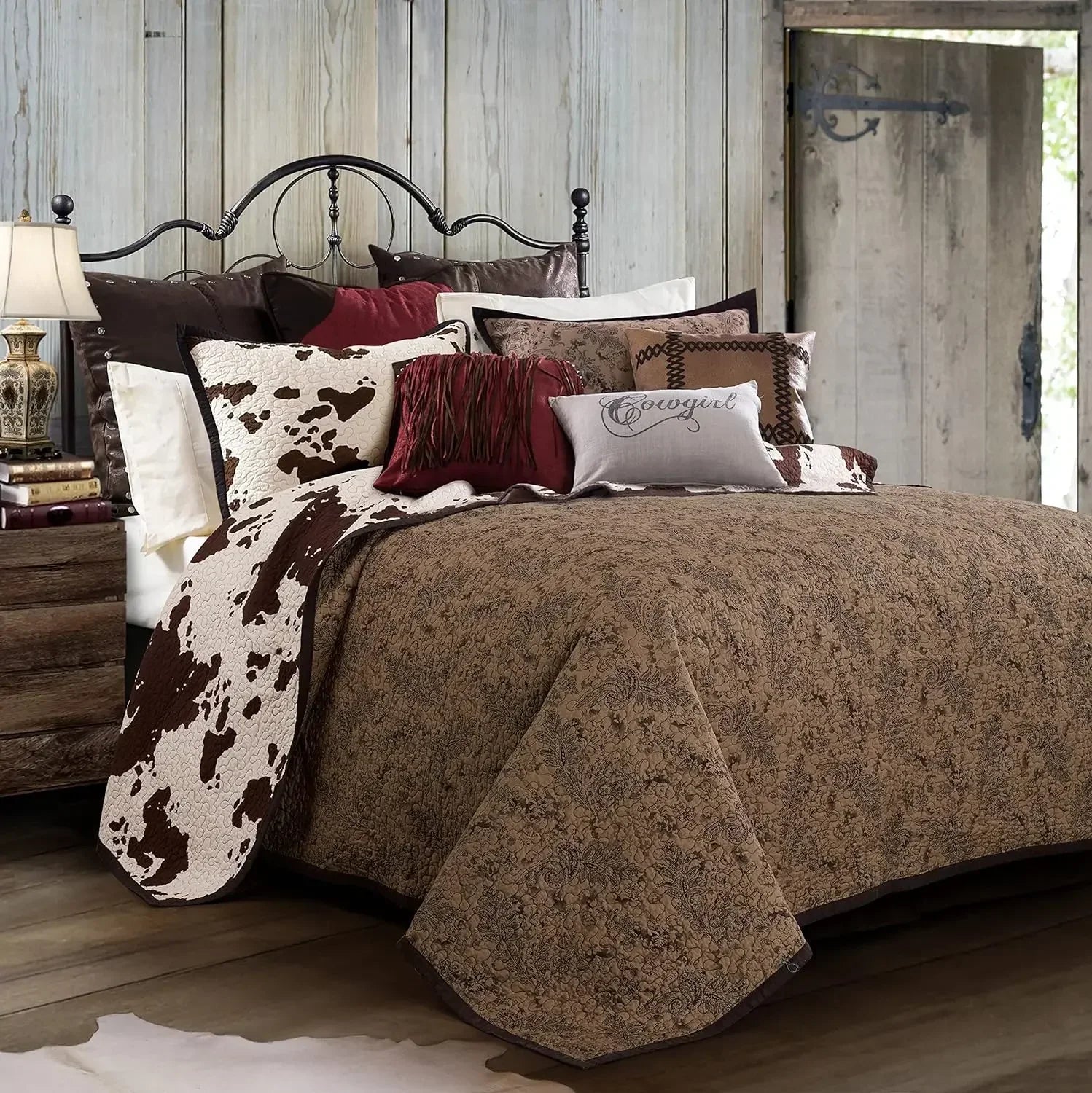 Paseo Road by HiEnd Accents Elsa Cow Print Bedding