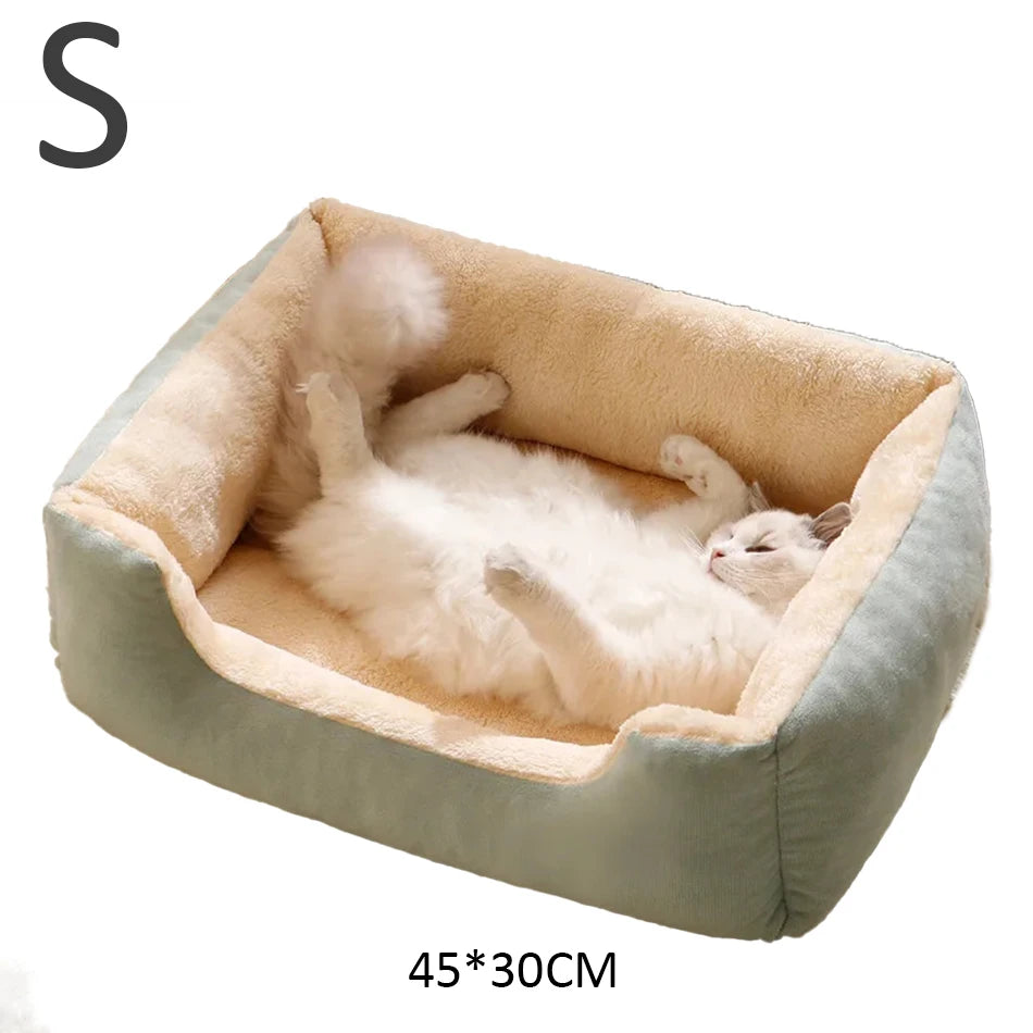 Cozy Cat & Dog Basket Bed