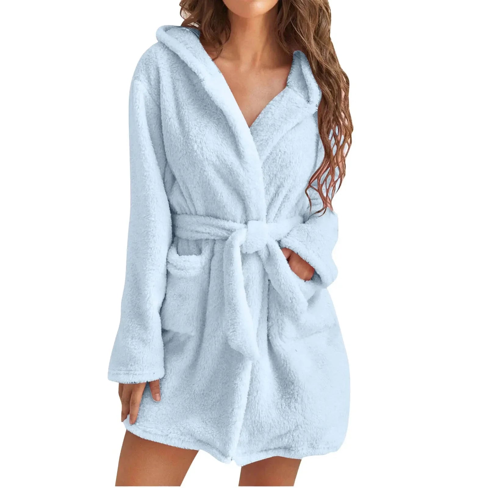 Women Winter Fluffy Plush Pyjamas