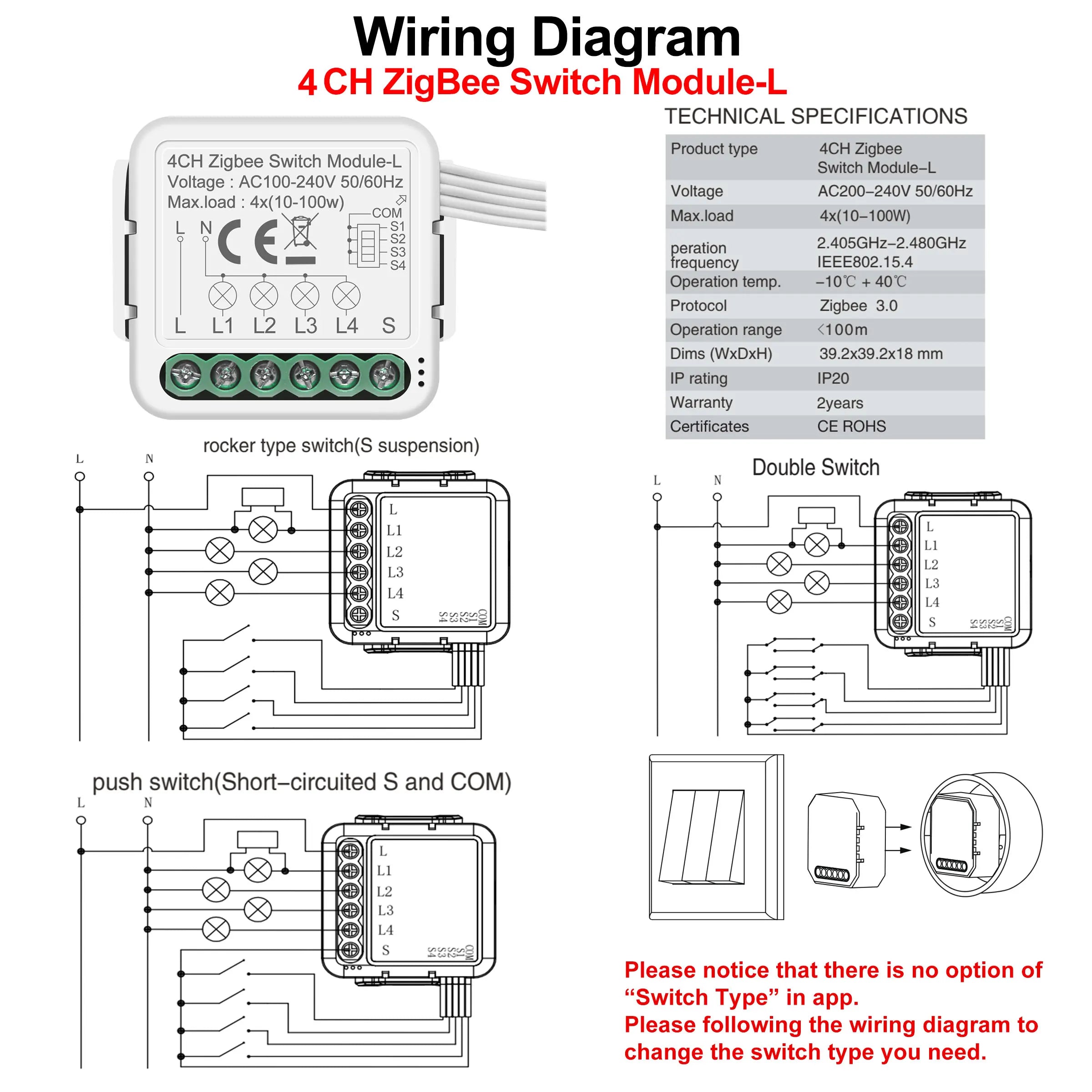 GIRIER Tuya ZigBee 3.0 Smart Switch