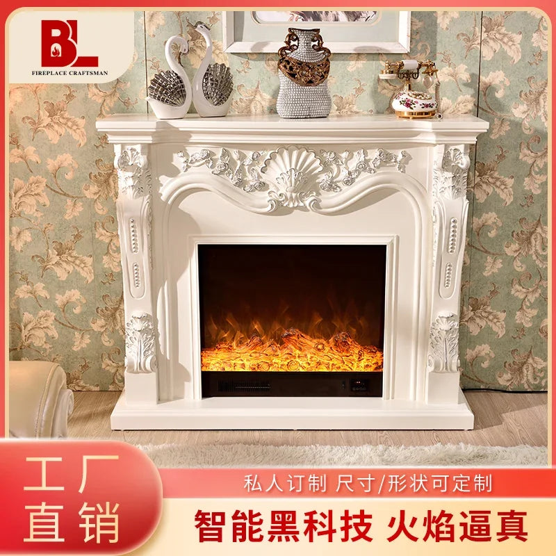 Fireplace 1.3/1 American mantel simulation fire electronic fireplace core household