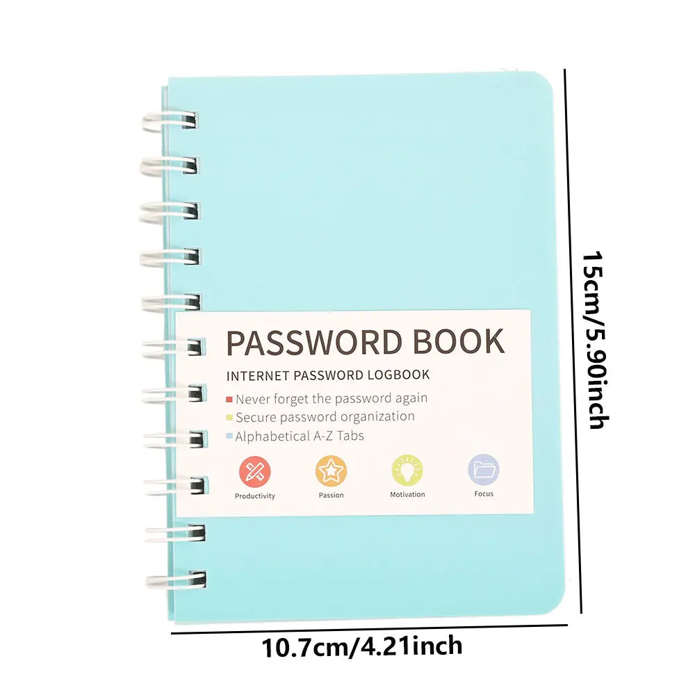 Simple PVC Hardcover Coil Password Book