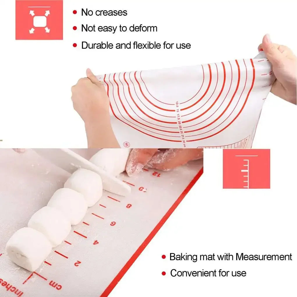 Non-stick Food Grade Silicone Knead Dough Rolling Mat