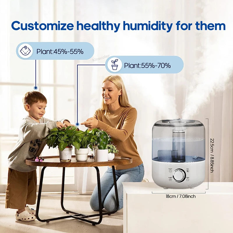 KINSCOTER 3L Air Humidifier Mist