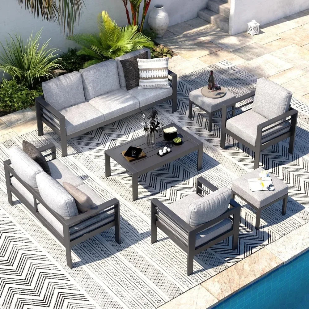 Modern Outdoor Patio Furniture with Coffee Table