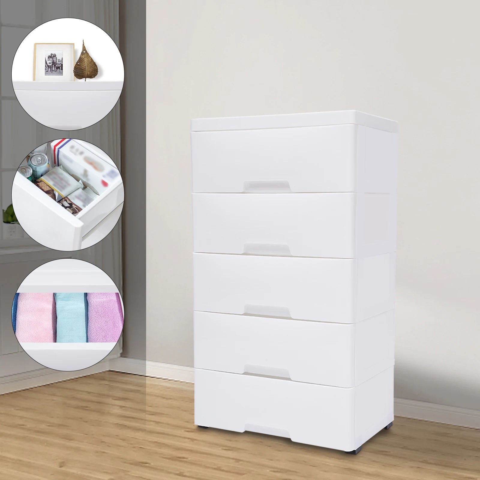 Modern Minimalism 5 Drawers Storage Cabinet