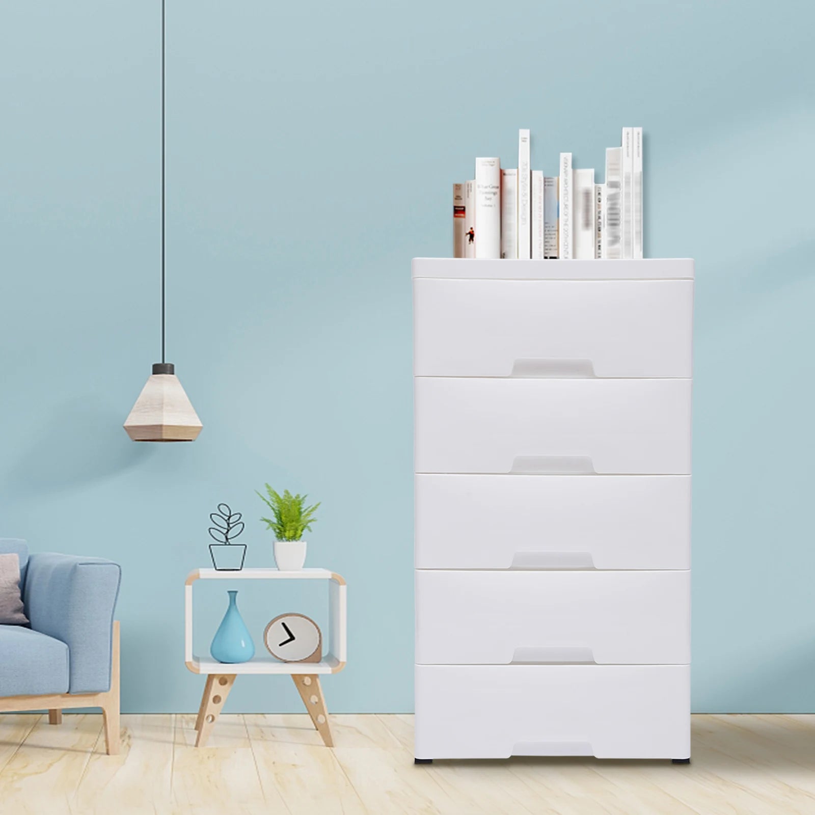 Modern Minimalism 5 Drawers Storage Cabinet